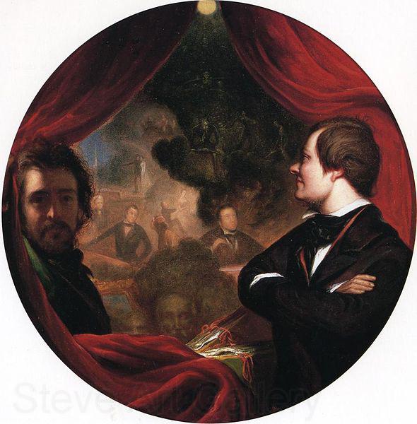 William James Hubard Mann S. Valentine and the Artist Spain oil painting art